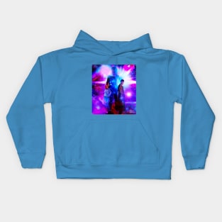 Time and space 10th Doctor and Rose Kids Hoodie